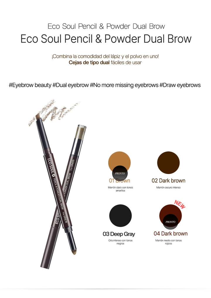 Eco Soul Pencil & Powder Dual Brow