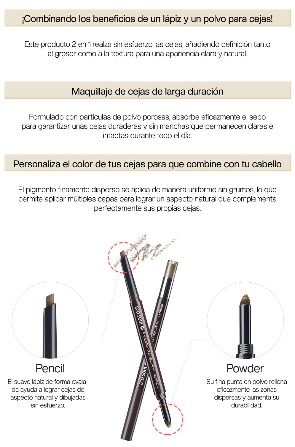 Eco Soul Pencil & Powder Dual Brow