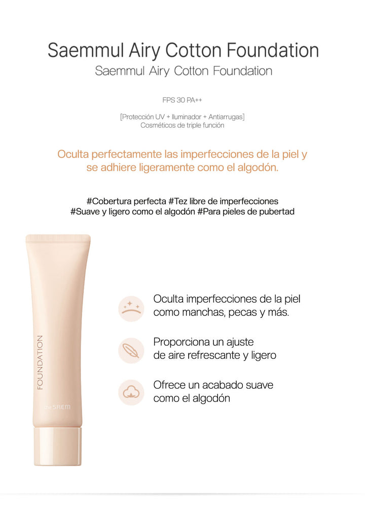 Saemmul Airy Cotton Foundation