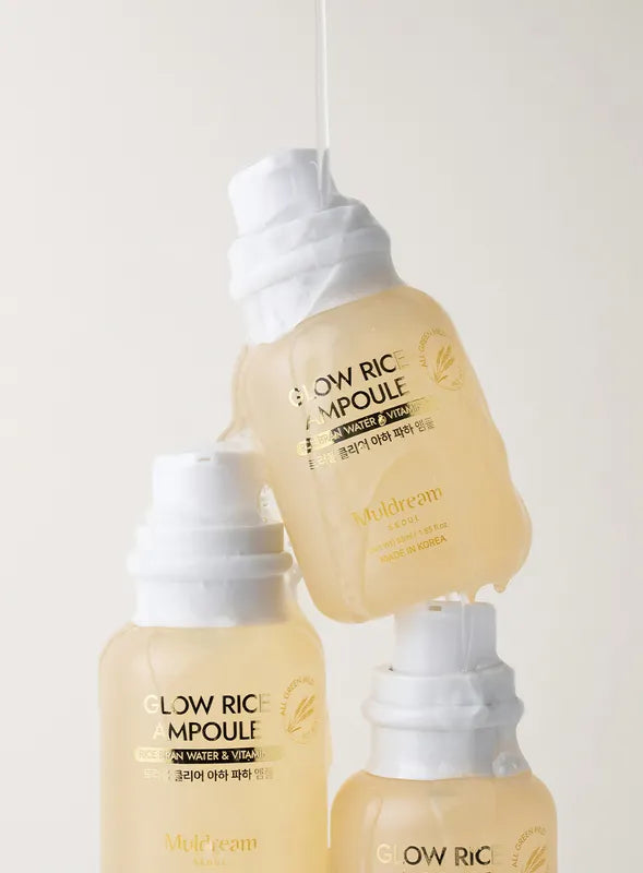 MULDREAM Glow Rice Ampoule Rice Bran Water & Vitamin C